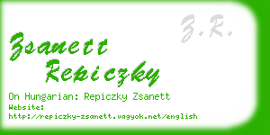 zsanett repiczky business card
